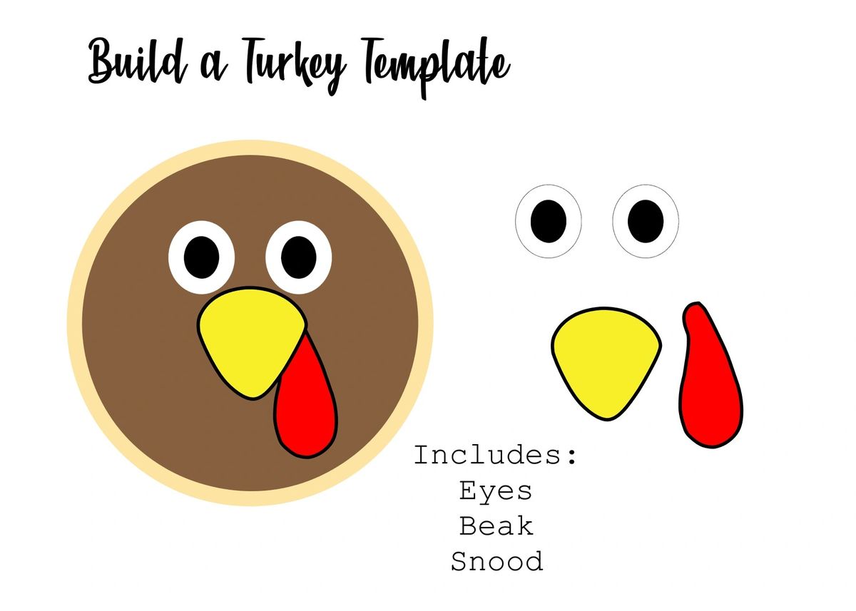 Turkey Eyes Template | Fanny Printable